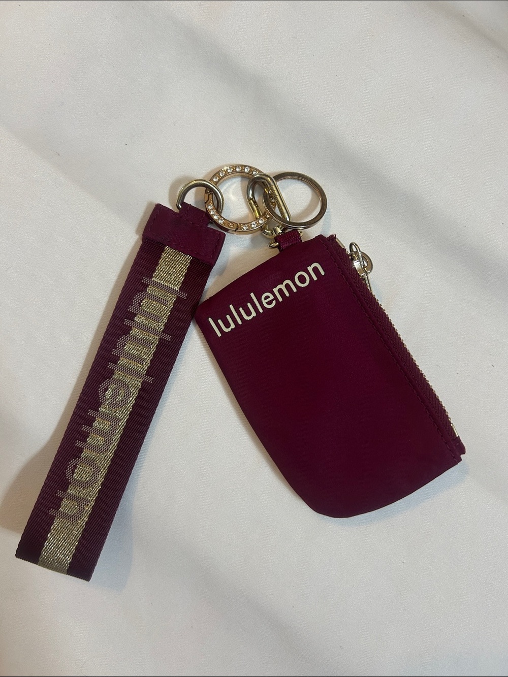 lululemon athletica Women's Plum Key & Card Holder with Wristlet